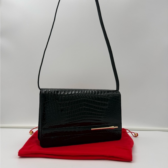 🐊GENGHIZ.K of The Peninsula Hotel HONG KONG Exotic Genuine CROCODILE Clutch Bag - Picture 3 of 16